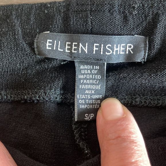 Womens Small Eileen Fisher Black Trouser Pants - Picture 4 of 10